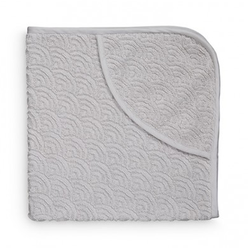 Cam Cam babyhåndklæde med hætte, grå