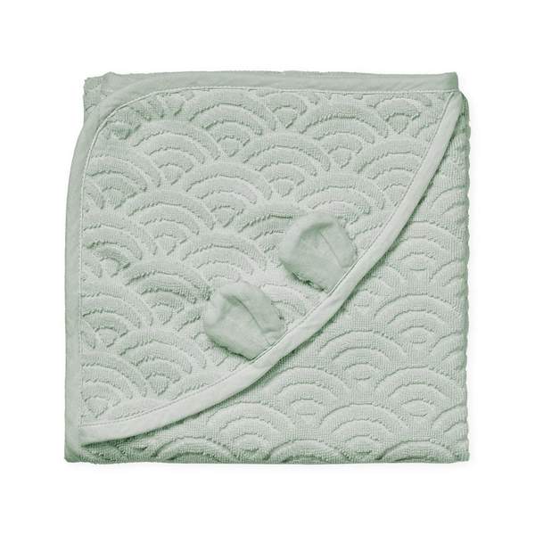 Cam Cam babyhåndklæde 80×80, Dusty Green
