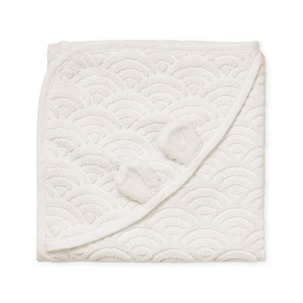 Cam Cam babyhåndklæde 80×80, Off-white