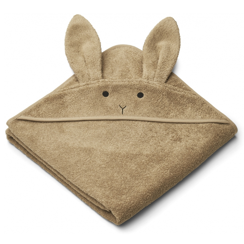 Liewood babyhåndklæde med hætte, rabbit oat