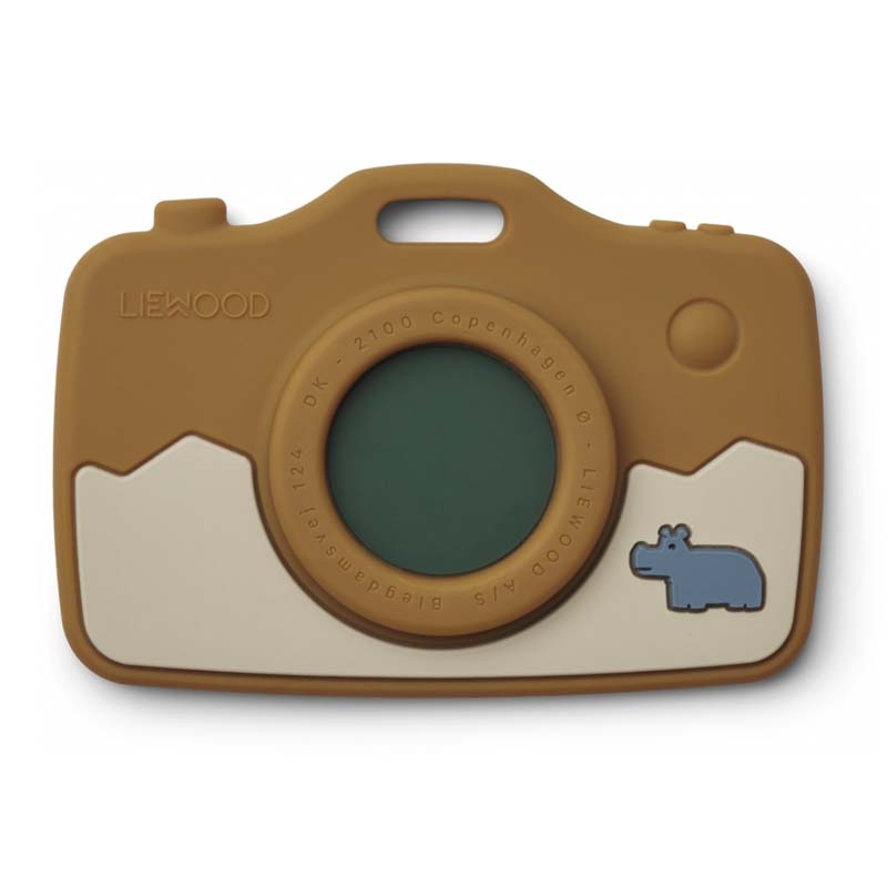7: Liewood kamera bidelegetøj, Safari/golden caramel