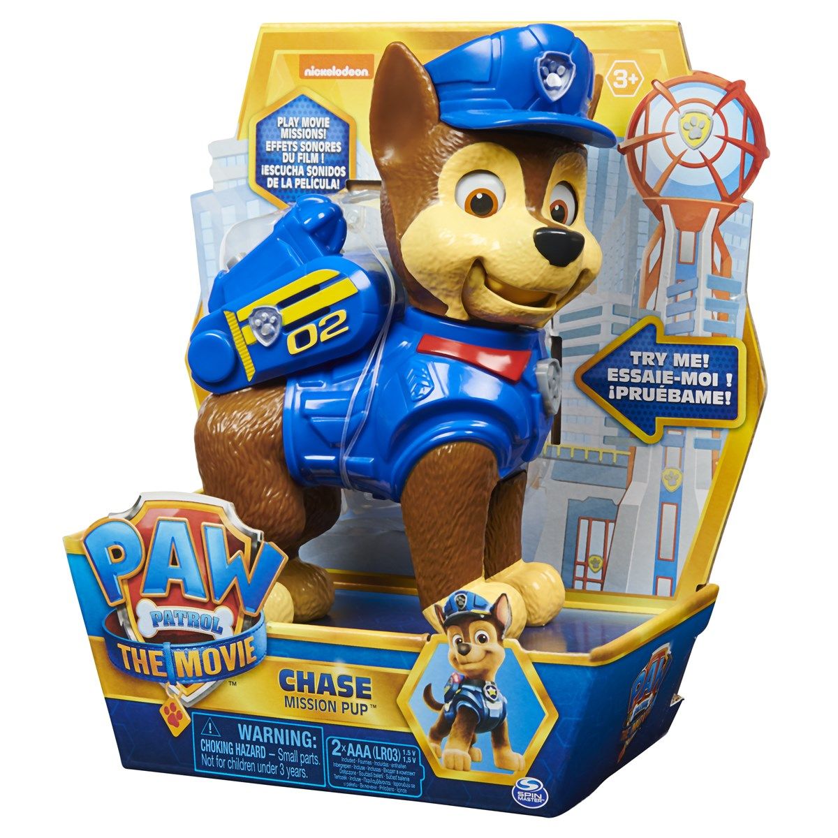 Jeg regner med Snart Rubin Paw Patrol interaktiv figur, Chase - Paw Patrol - Børneneskartel.dk