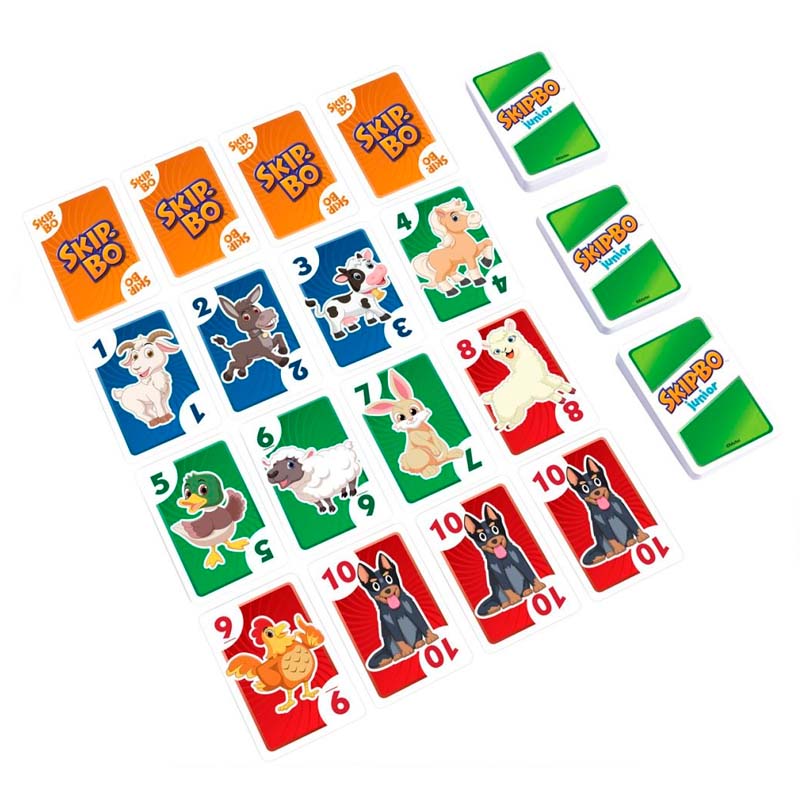SkipBo junior kortspil Mattel Børneneskartel.dk