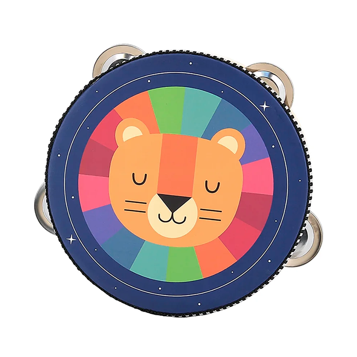 Tamburin i træ - Rainbow af Andy Westface