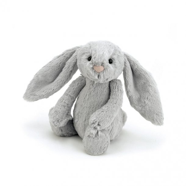 Jellycat bamse, bashful kanin silver - 18 cm