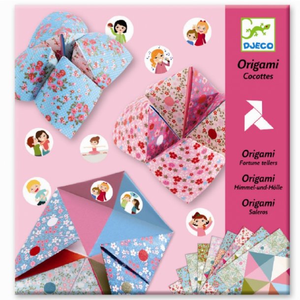 Djeco origami, nip-nappere i lyse farver