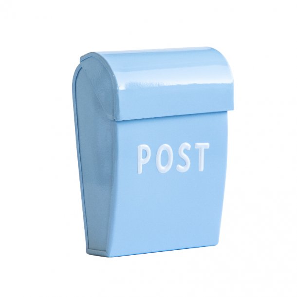 Bruka Design postkasse, micro - lyseblå