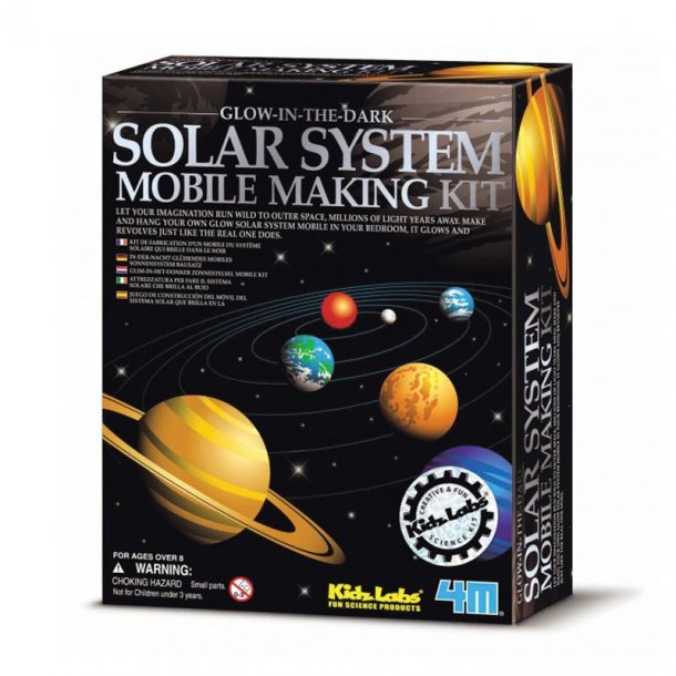 4M KidzLabs eksperiment legetøj, lav et solsystem uro