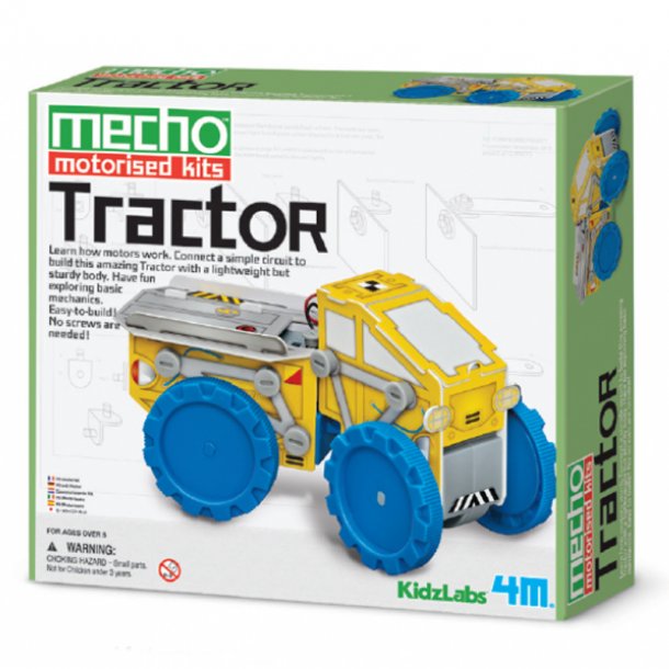 4M Kidzlabs eksperiment legetøj, byg en traktor