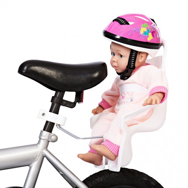 Mini Mommy dukke cykelstol, hvid
