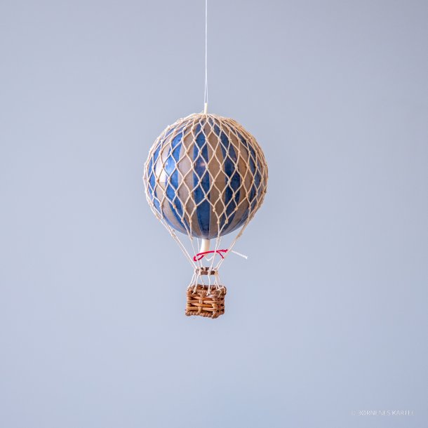 Authentic Models luftballon 8,5 cm - navyblå og guld