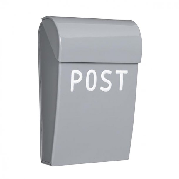 Bruka Design postkasse, mini - lys grå