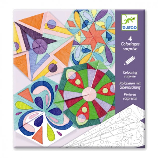 Djeco kreativ leg, farvelæg og byg mandalas - geometri