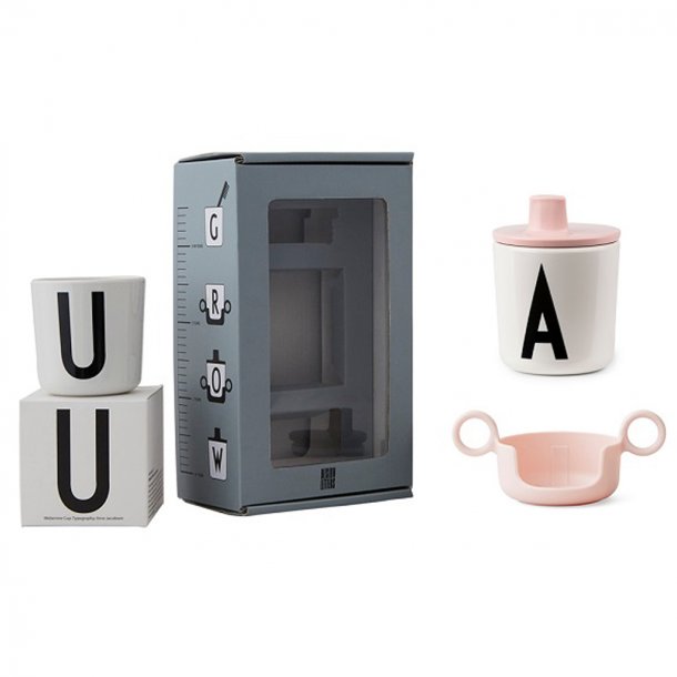 Design Letters gaveæske, grow with your cup - rosa