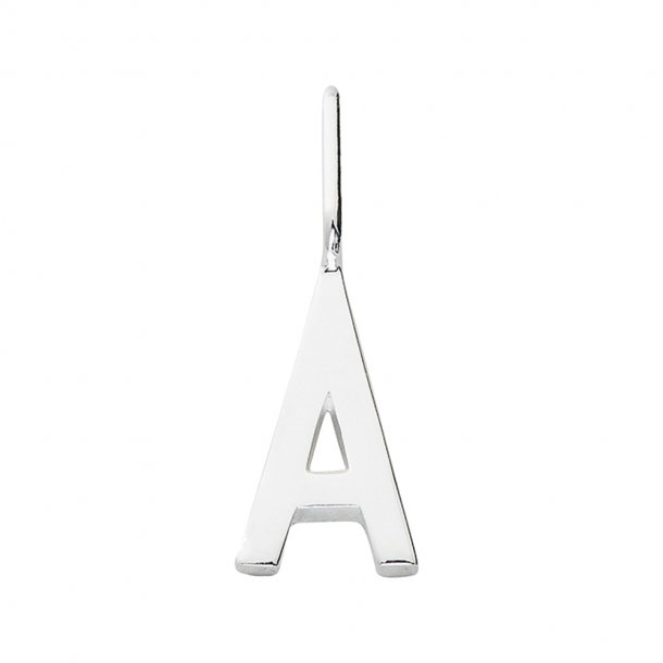 Design Letters smykke, 10 mm sterling sølv bogstav A-Z