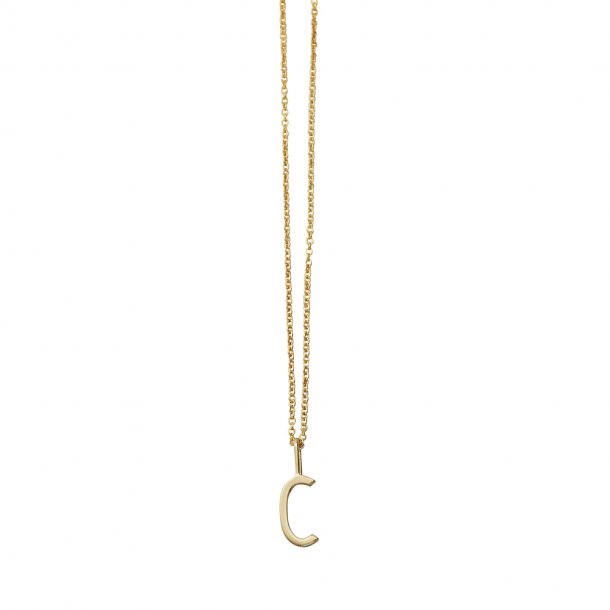 Design Letters smykke, 60 cm 18k fg guld halskæde - UDEN vedhæng