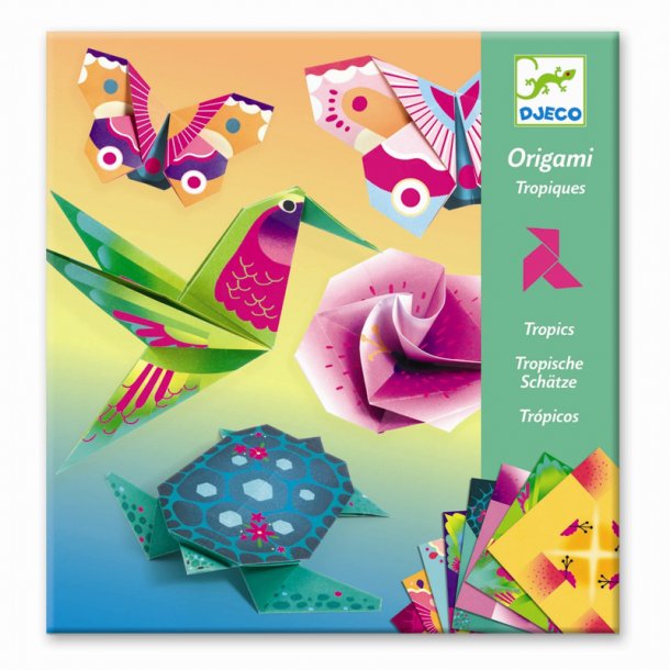 Djeco kreativ leg, origami - tropics
