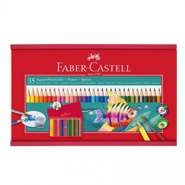 Faber-Castell Farveblyantakvarel35+pensel/spids