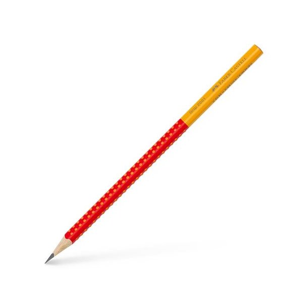 Faber Castell grip blyant, 2-farvet rød/gul