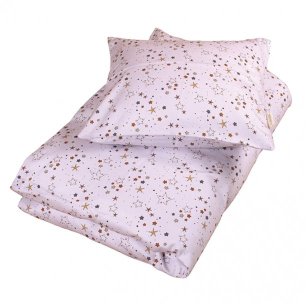 Filibabba junior sengetøj, stars - light lavender
