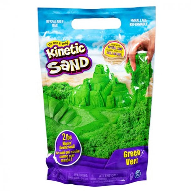 Kinetic Sand, magisk sand grøn - 907 gram
