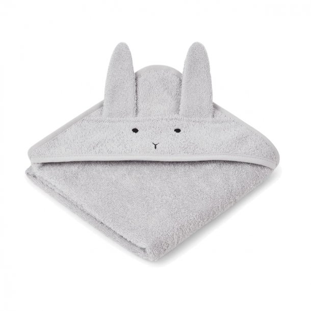Liewood babyhåndklæde lille, kanin - dumbo grey