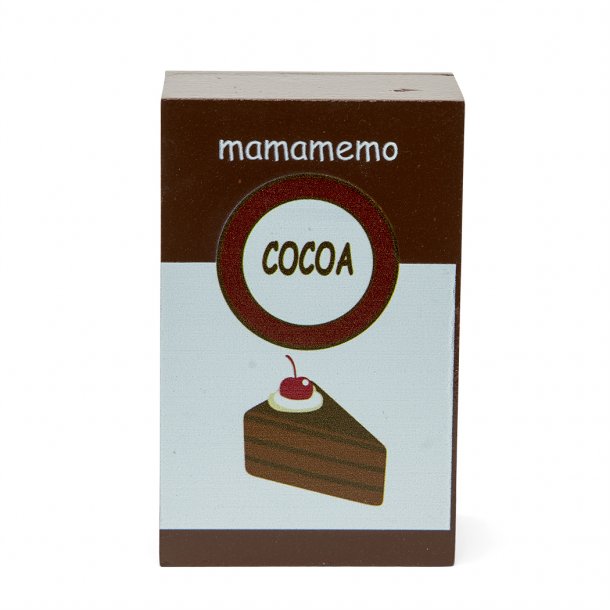 MaMaMeMo legemad i træ, cacaopakke
