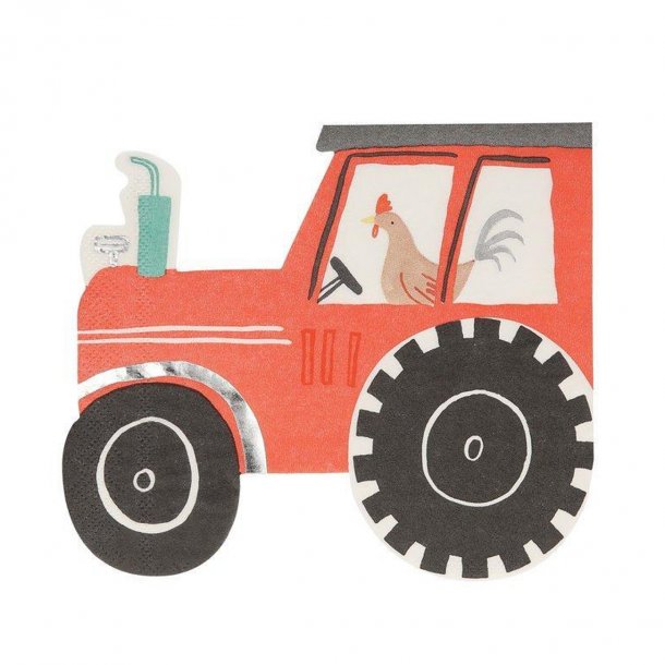 Meri Meri servietter, traktor