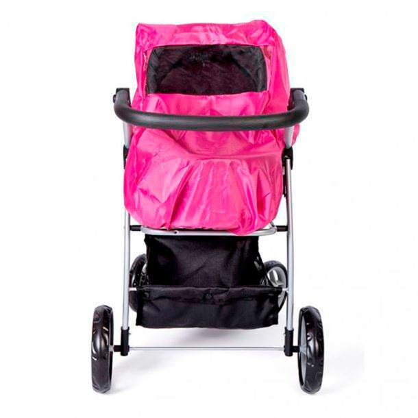 Mini Mommy regnslag til dukkevogn, pink