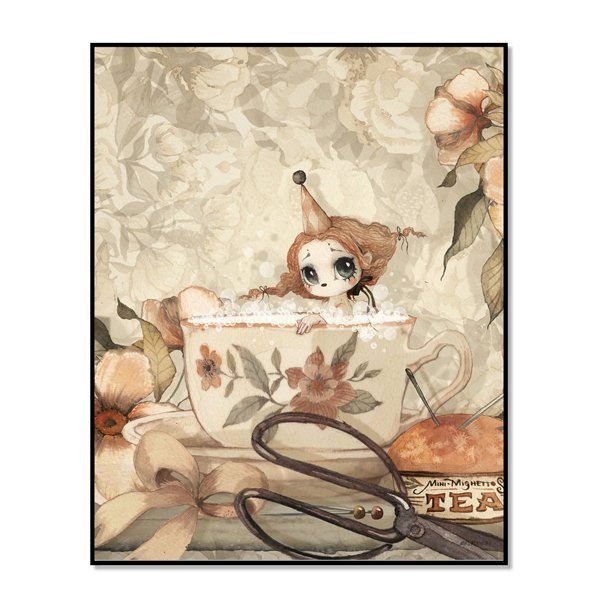 Mrs Mighetto plakat, The Tea Bath - 40x50 cm