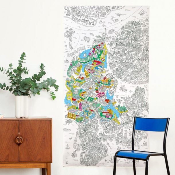 OMY gigant plakat til farvelgning, Danmark