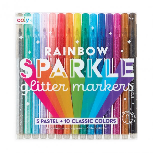 Ooly Rainbow Sparkle Glitter Markers