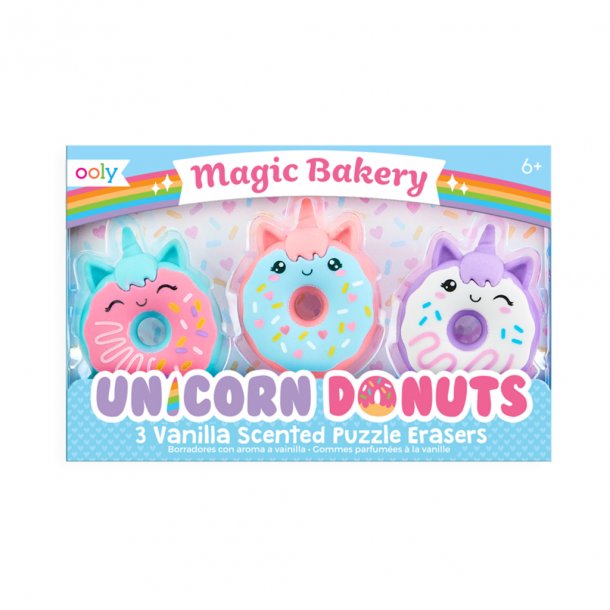 Ooly viskelædersæt med duft, Unicorn Donuts