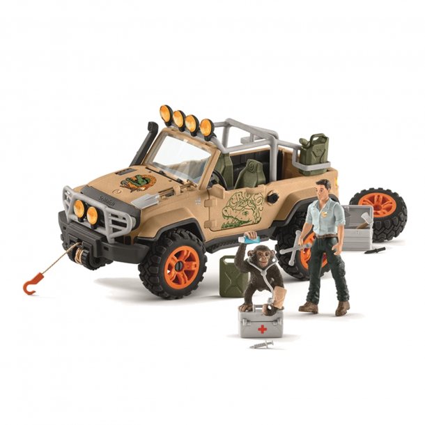 Schleich firhjulstrkker med trkkrog