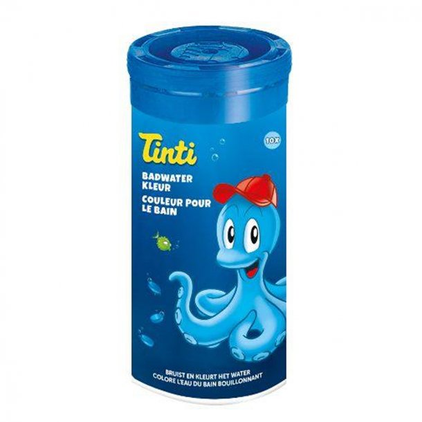 Tinti badevandsfarver, 10 stk - bl