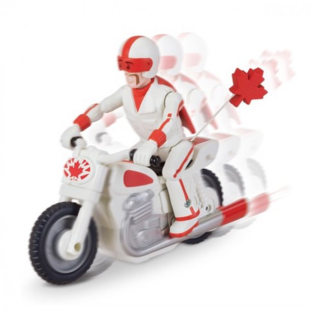 Toy Story Duke Caboom på motorcykel m.optræk