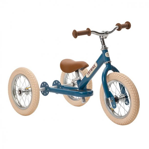 Trybike, Balancecykel - tre hjul - vintage blå