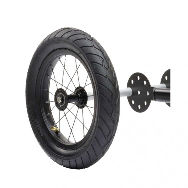 Trybike hjulsæt, fra to til tre hjul - sort dæk