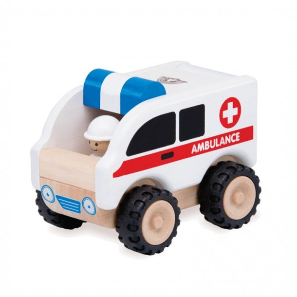 Wonderworld træbil, ambulance