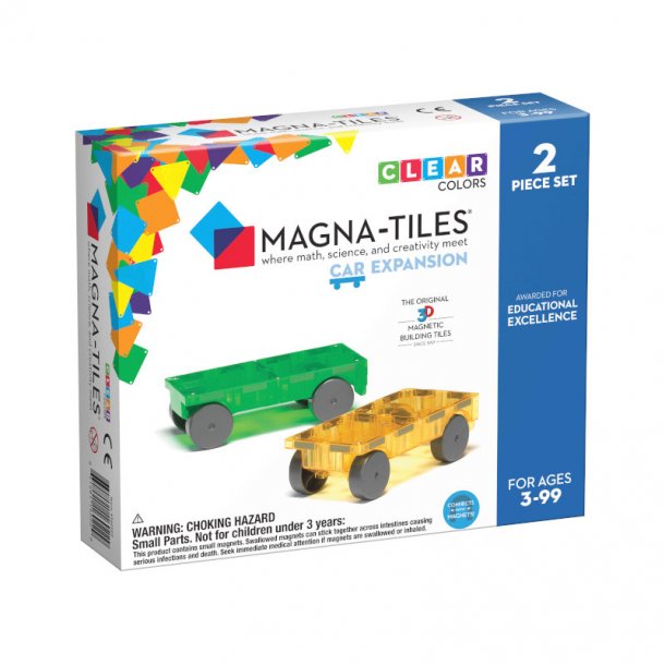 Magna-Tiles byggemagneter Cars, 2 stk