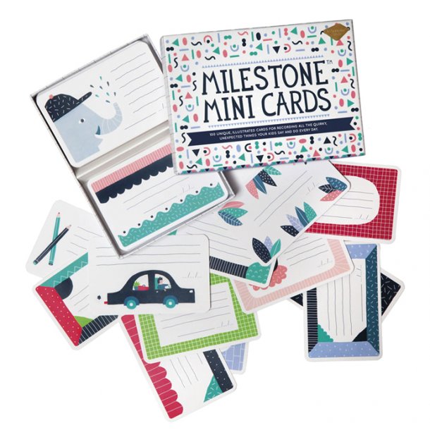 Milestone mini kort DANSK- til de sm sjove oplevelser